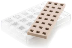 Moule en silicone et tritan professionnel Silikomart 24 pralines avec insert