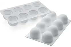 Moule en silicone profesionnel Silikomart 8 truffes 62x52mm