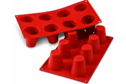 Moule en silicone professionnel Silikomart Silicon Flex 300x175mm 8 babas 5.5cm