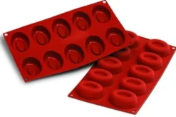 Moule en silicone professionnel Silikomart Silicon Flex 300x175mm 10 savarins ovales