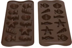 Moule en silicone professionnel Silikomart Easy Choc fritures en chocolat 44x38mm