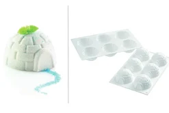 Moule en silicone professionnel Silikomart Silicon Flex 6 igloos