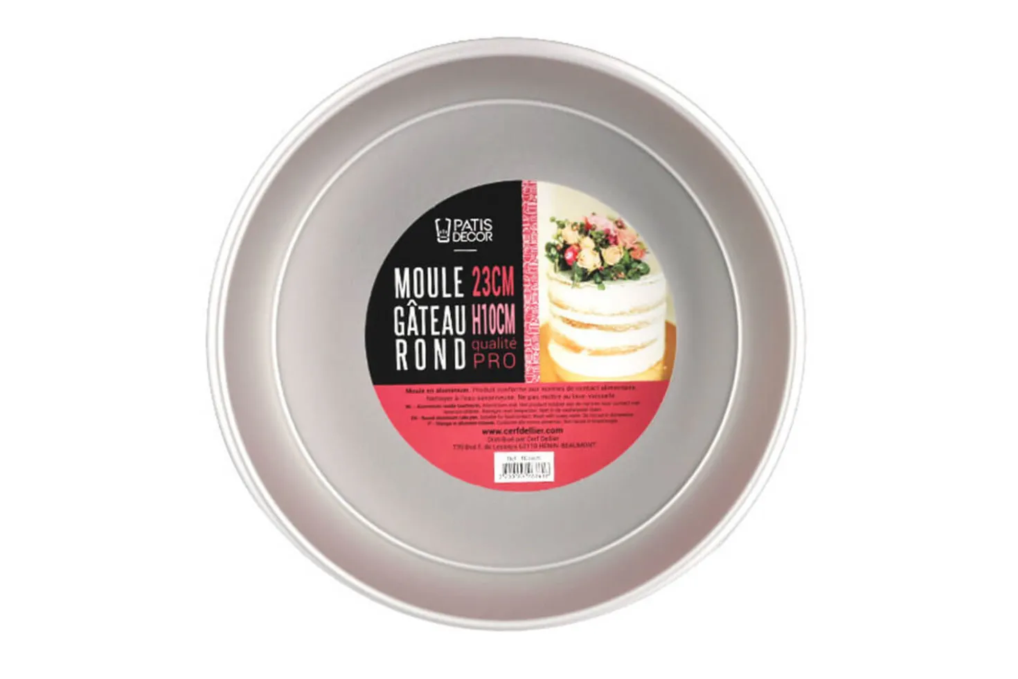 Moule à gâteau Patisdécor bords hauts en aluminium