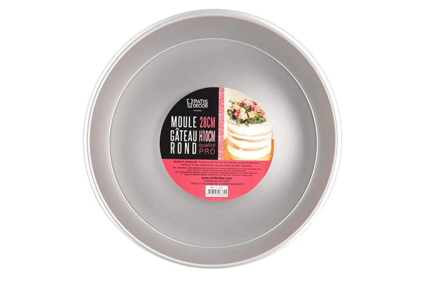 Moule à gâteau Patisdécor bords hauts en aluminium