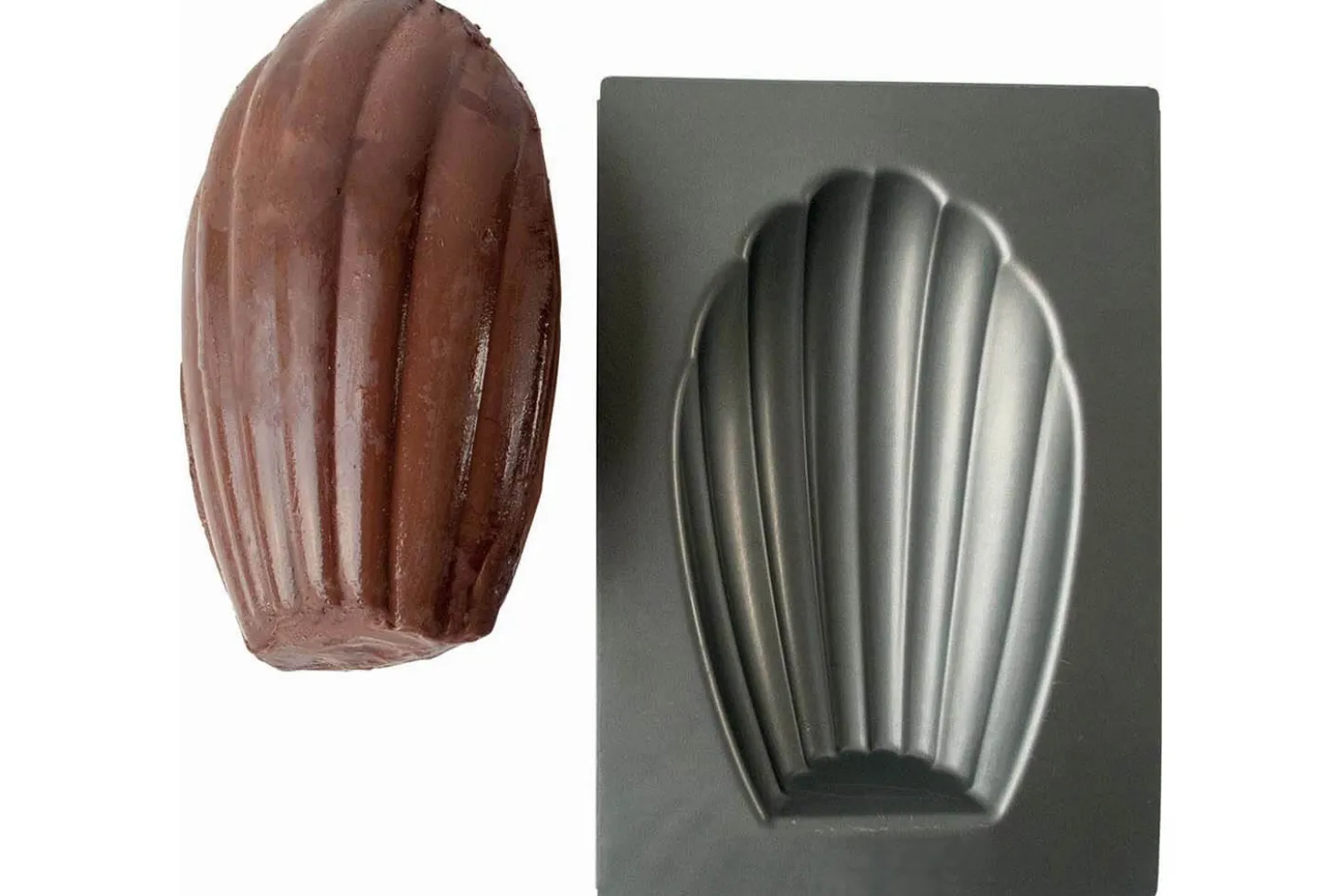 Moule à madeleine XXL taille madeleine 19,5x12x4cm