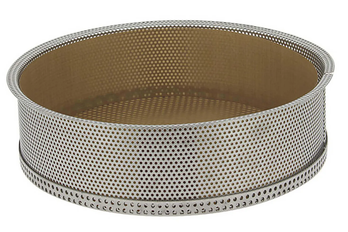 Moule à manqué De Buyer démontable inox + 2 feuilles cuisson