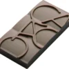 Moule pour 12 mini-tablettes de chocolat 20g cacao en PC 76 x 35mm