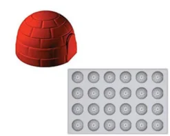 Moule premium en silicone 24 empreintes Igloo 600 x 400 mm