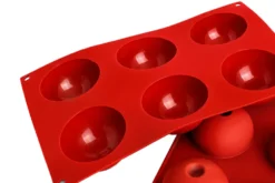 Moule professionnel en silicone Silikomart Silicon Flex 300x175mm 6 demi-sphères 7.5cm