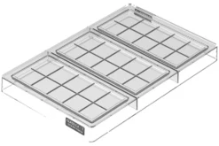 Moule professionnel en tritan Silikomart Chocado Classica-T 3 tablettes de chocolat