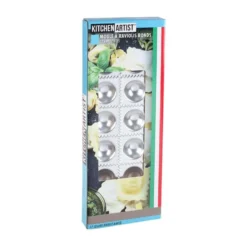 Moule à raviolis ronds 12 empreintes Kitchen Artist + mini rouleau à pâtisserie en bois