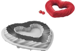 Moule silicone 3D Silikomart Heartbeat forme cœur torsadé