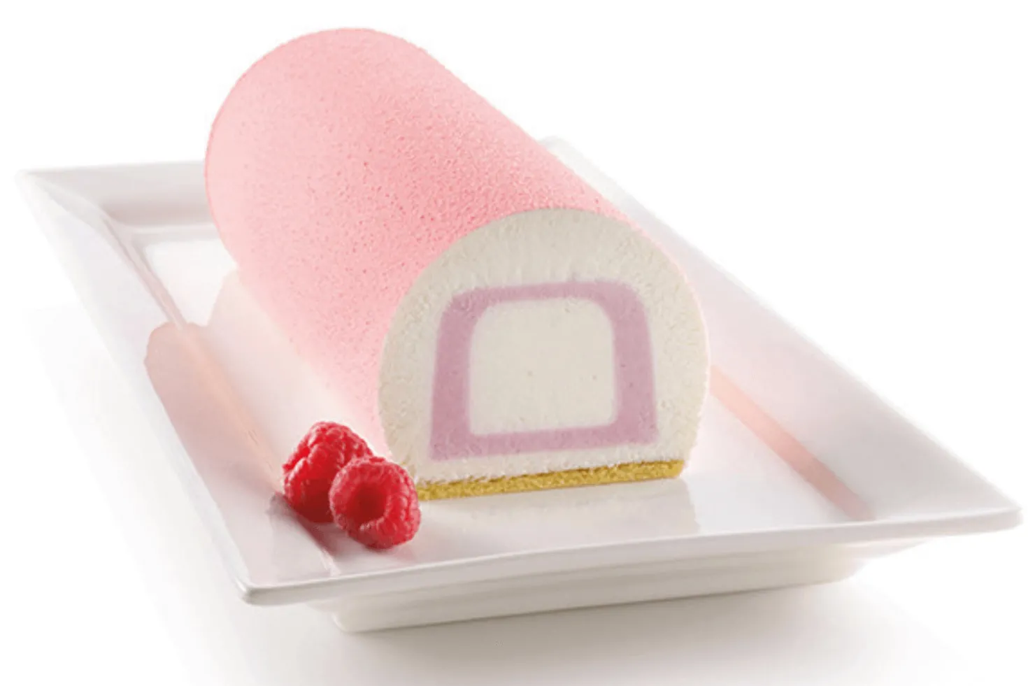Moule Silikomart Inserto Buche & Cake double insert en silicone 3D