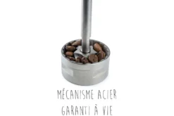 Moulin à café manuel Peugeot Brésil en hêtre chocolat 21cm