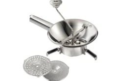 Moulin passe-légumes 3 grilles La Bonne Graine en acier inox Ø20cm