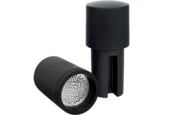 Moulin à épices 2-en-1 Microplane Specialty Series en acier inox et polymère noir