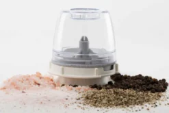 Moulin à épices électrique rechargeable Finamill PRO Plus inox + 2 capsules de broyage