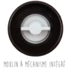 Moulin à poivre duo noir et blanc Savor&Sens - 190g