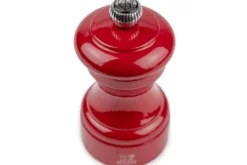 Moulin à sel sec manuel Peugeot Bistro en bois laqué rouge passion 10cm