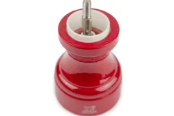 Moulin à sel sec manuel Peugeot Bistro en bois laqué rouge passion 10cm