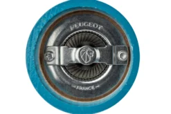 Moulin à sel sec manuel Peugeot Bistro en bois laqué bleu pacifique 10cm