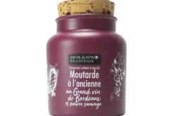 Moutarde à l'ancienne Savor&Sens au grand vin de Bordeaux et poivre sauvage - 110g