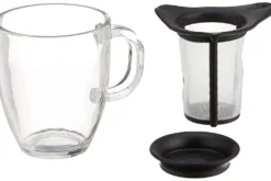 Mug à thé Bodum Yo-Yo Set 35cl en verre avec filtre
