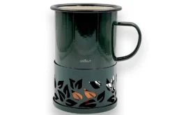 Mug à thé Cookut Sixtea chauffé à la bougie vert
