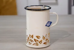 Mug à thé Cookut Sixtea chauffé à la bougie blanc