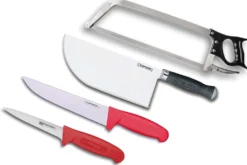 Pack spécial boucher 2 couteaux + 1 scie + 1 feuille de boucher