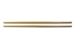 Paire de baguettes chinoises Comas en acier inox coloris 23cm doré