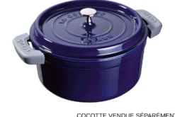 Paire de 2 maniques en silicone pour cocotte Staub en fonte
