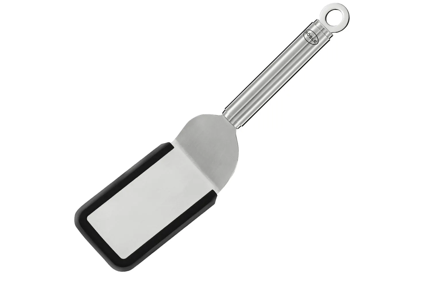 Palette-sandwich coudée Rösle en silicone et acier inoxydable 26cm