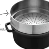 Panier vapeur Staub en acier inoxydable pour cocotte ronde