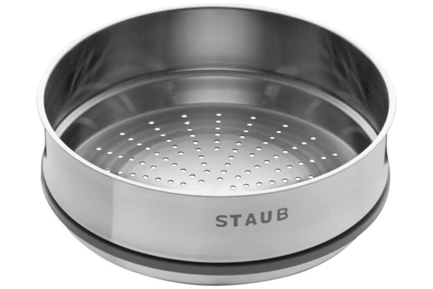 Panier vapeur Staub en acier inoxydable pour cocotte ronde