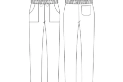 Pantalon de cuisine unisexe Egochef Coulisse noir polyester et coton à poches