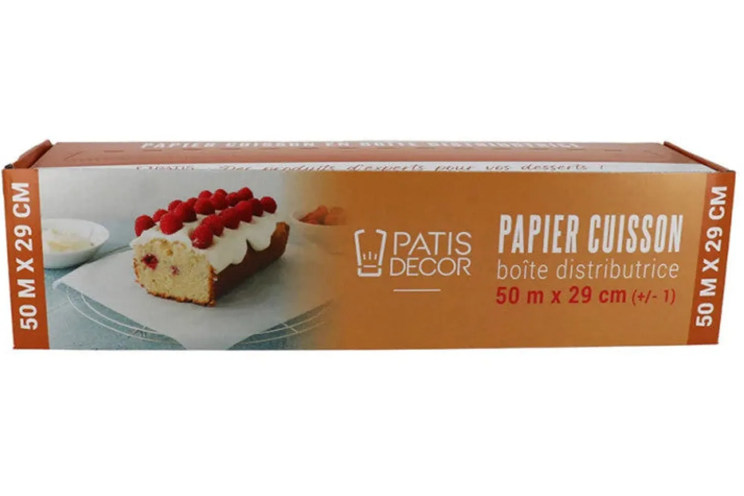 Papier cuisson Patisdécor avec boîte distributrice 50m