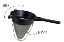 Passe-sauce professionnel Matfer Exoglass® maille 0.45mm diamètre 20cm