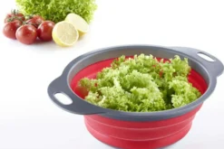 Passoire pliable Westmark ø22cm rouge et grise