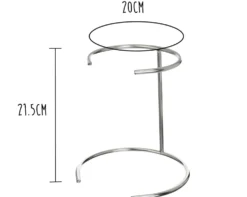 Pied support chromé universel Matfer pour chinois et passe-sauce - Diamètre 20cm
