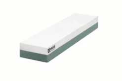 Pierre à aiguiser Helle H300301 double face grains 320/500 taille S avec étui en cuir