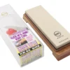 Pierre à aiguiser japonaise King Home Stone double face grains 1000/6000 avec support