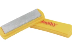 Pierre naturelle d'Arkansas Smith's 102 x 25mm grain fin + coffret support