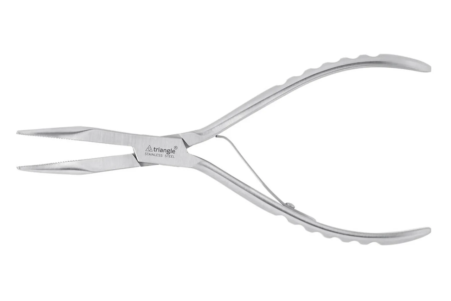 Pince à arêtes coudée Triangle acier inox 20cm