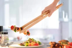 Pince à barbecue Gefu Natura extra longue en bois 48cm