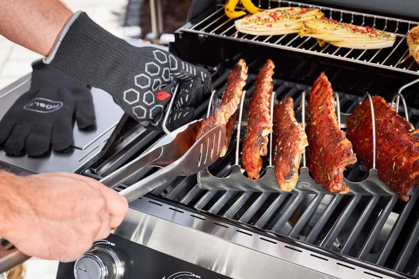 Pince à barbecue premium Rösle 47cm en acier inoxydable 18/10