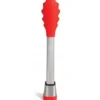 Pince de service Mastrad Express 28cm inox et silicone rouge