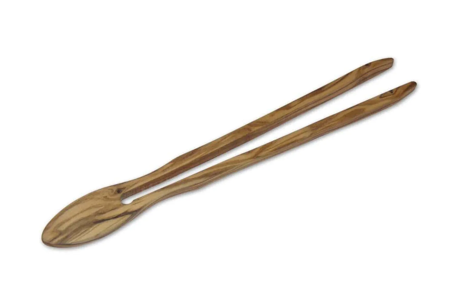 Pince à toast/cornichons Bérard faite main en olivier 25cm