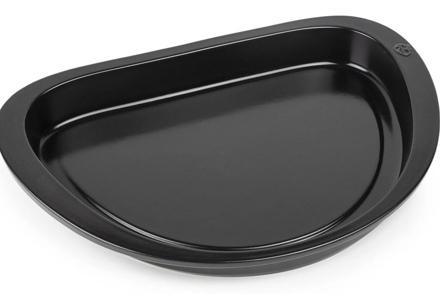 Plancha demi-lune noire Peugeot Grill to table en céramique - 43cm