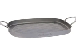 Plancha grill De Buyer Mineral B Element en fer 38x26cm avec 2 anses inox
